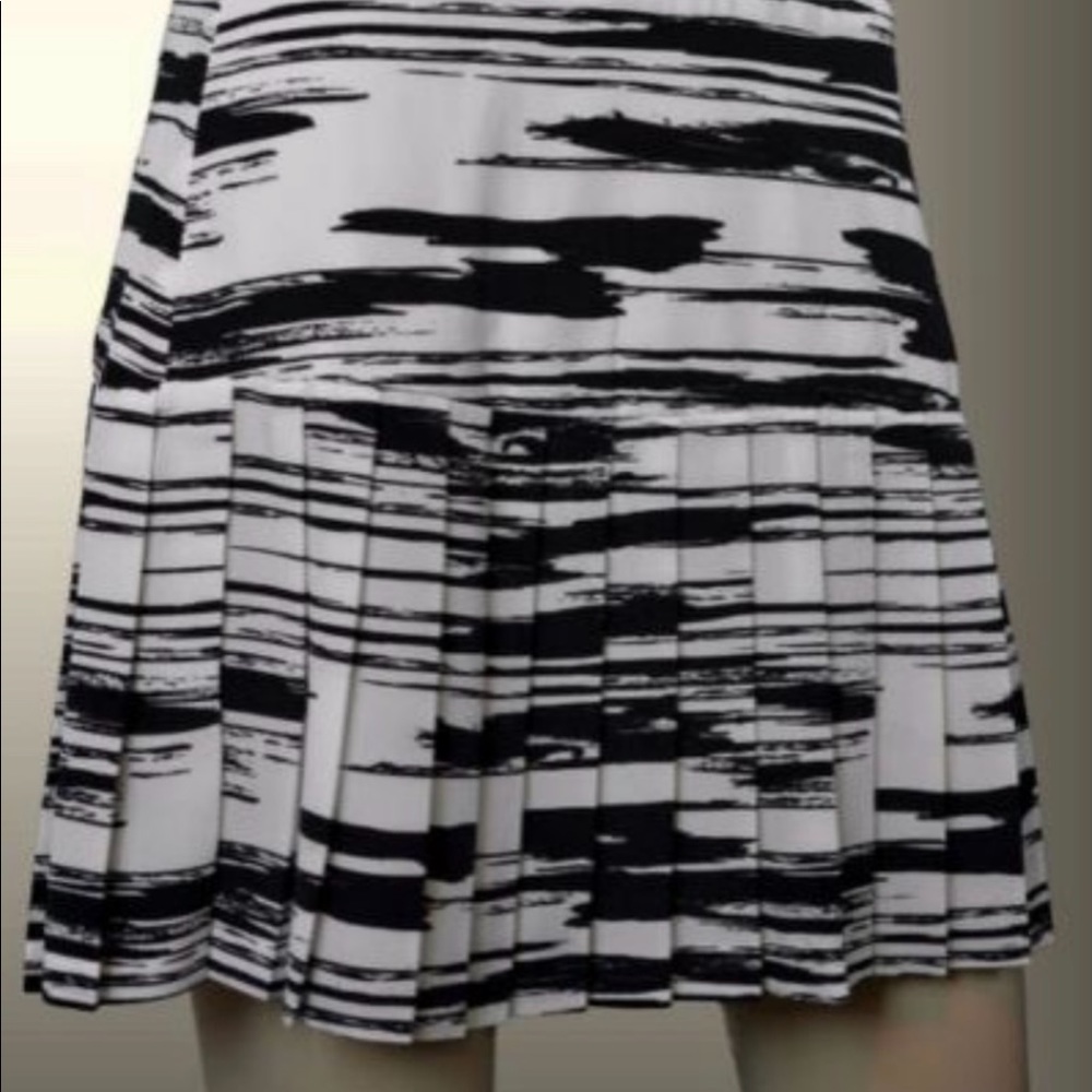 Banana Republic Striped Pleated Mini Skirt